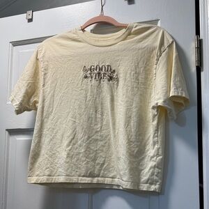 Good Vibes Embroidered Short Sleeve Tee